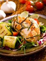 Grilled chicken is a good source of protein, which can help with low thryoid problems